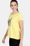 Zivame Harry Potter Knit Cotton Top - Aspen Gold — thumbnail 2